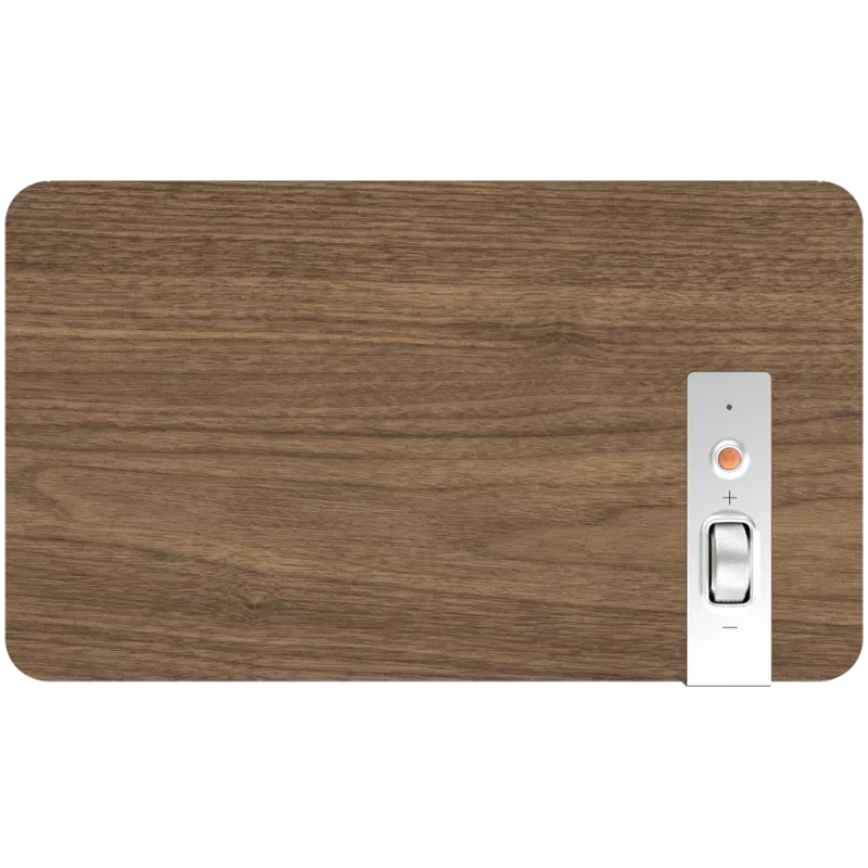 Klipsch the Three Plus belaidė garsiakalbių sistema su Bluetooth, riešutmedžio apdaila