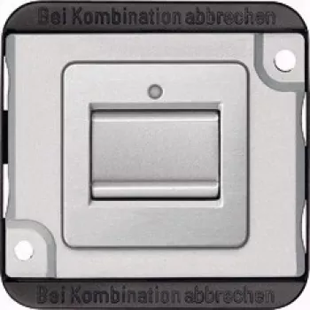 Merten MEG3156-7060. Typ: Pushbutton switch, Anzahl der Pole: 1P, Produktfarbe: Silber. AC Eingangsspannung: 250 V, Nominale Stromabgabe: 10 A (MEG315