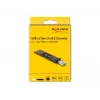 DeLOCK Combo keitiklis M.2 NVMe PCIe arba SATA SSD į USB 3.2 Gen 2 juodas