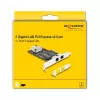 DeLOCK 81261 PCI Express x2 tinklo plokštė, 2 x RJ45 5 Gigabit LAN