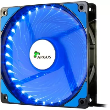INTER-TECH Argus L-12025 120mm mėlynas LED korpuso ventiliatorius