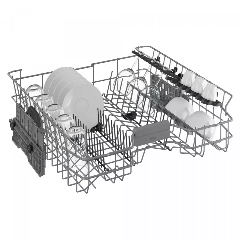 Indaplovė BEKO BDFN26531X — laisvai pastatoma 60 cm, 15 komplektų, 46 dB, nerūdijančio plieno, LED lietimui jautrus ekranas