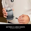 Nešiojamas trintuvas Ninja BC251EUGY, 0,57 l dubuo, 11,1 V baterija, nerūdijančio plieno peiliai, permatomas/pilkas