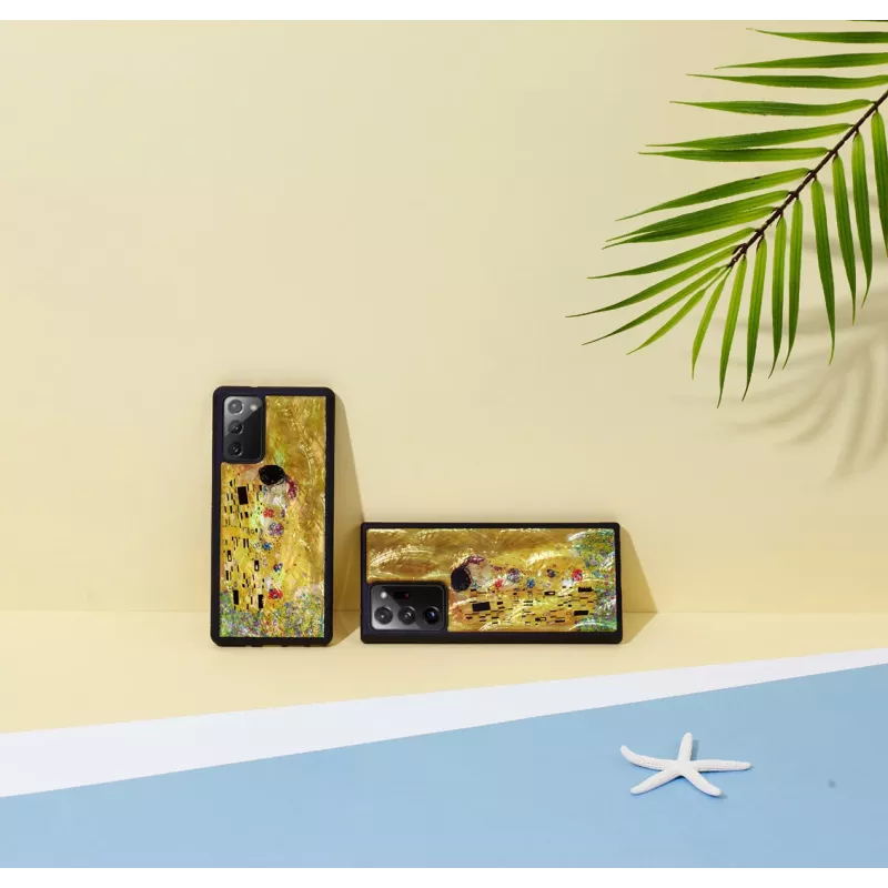 Apsauginis dėklas iKins Samsung Galaxy Note 20 – juodas bučinio dizainas