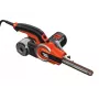 Juostinis šlifuoklis Black & Decker KA902EK — 400 W, reguliuojamas greitis, šlifavimo plokštė 451×13 mm, 230 V, 3 m laidas, su dėklu