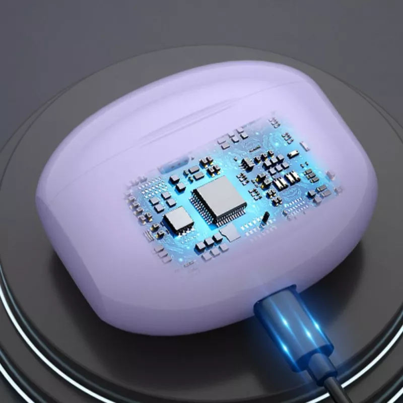 Belaidės ausinės Manta MTWS008P Rytmo Violetinė