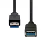 ProXtend USB3AAF-001 USB 3.2 Gen1 ilginimo kabelis, 1 m, USB-A motina į USB-A tėvą