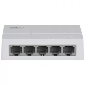 Dahua Technology PoE DH-SF1005L tinklo jungiklis, nevaldomas Fast Ethernet (10/100), Power over Ethernet (PoE), stalinis, šviesiai pilkas