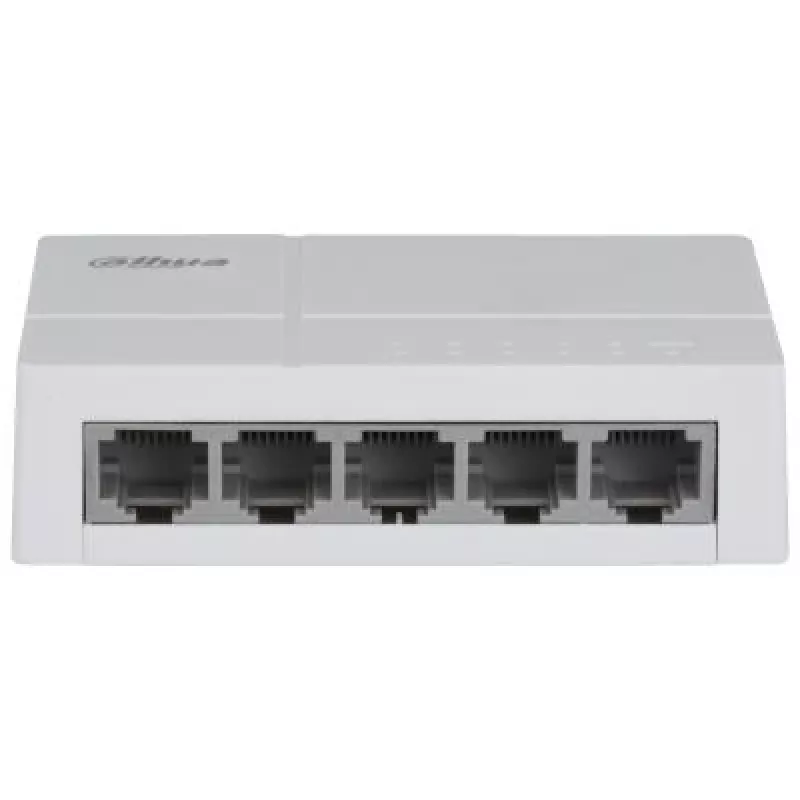 Dahua Technology PoE DH-SF1005L tinklo jungiklis, nevaldomas Fast Ethernet (10/100), Power over Ethernet (PoE), stalinis, šviesiai pilkas