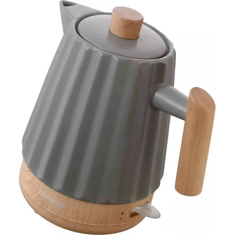 Koncept RK0092 Keraminis elektrinis virdulys 1,5 l Tamsiai pilka