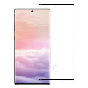 Grūdinto stiklo apsauginis stikliukas Tellur Samsung Galaxy Note 10 — 3D pilnas klijavimas, juodas