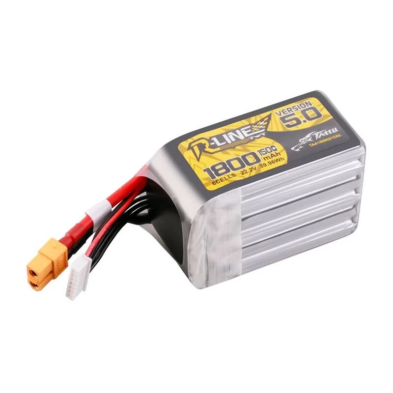 Lipo Tattu R-Line Version 5.0 1800mAh 22.2V 150C 6S baterija su XT60 jungtimi