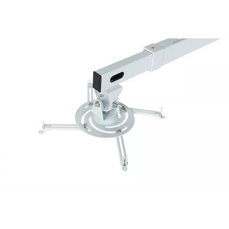 Sieninis laikiklis AVTEK WallMount Next 1200 – plieninis, baltas, teleskopinis, 360° sukimasis, pakreipimas ±42°, maks. apkrova 20 kg