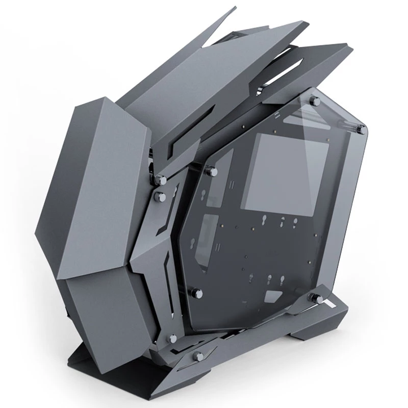 Jonsbo MOD3 Mini Micro-ATX korpusas su vitrininiu grūdintu stiklu - Pilka - Bokštinis