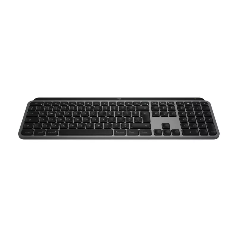 Logitech MX Keys S for Mac belaidė klaviatūra RF + Bluetooth QWERTZ vokiškas išdėstymas, aliumininė balta