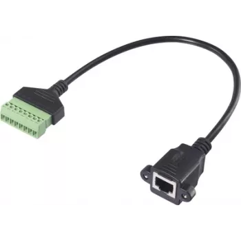 Renkforce RJ45 tinklo adapterio kabelis [1x RJ45 lizdas 8p8c - 1x gnybtinis jungimas] 30 cm (RF-6443976)