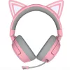Ausinės Razer Kraken Kitty V3 Pro - Quartz, laidinės ir belaidės, USB Type-A, Bluetooth, Rožinės