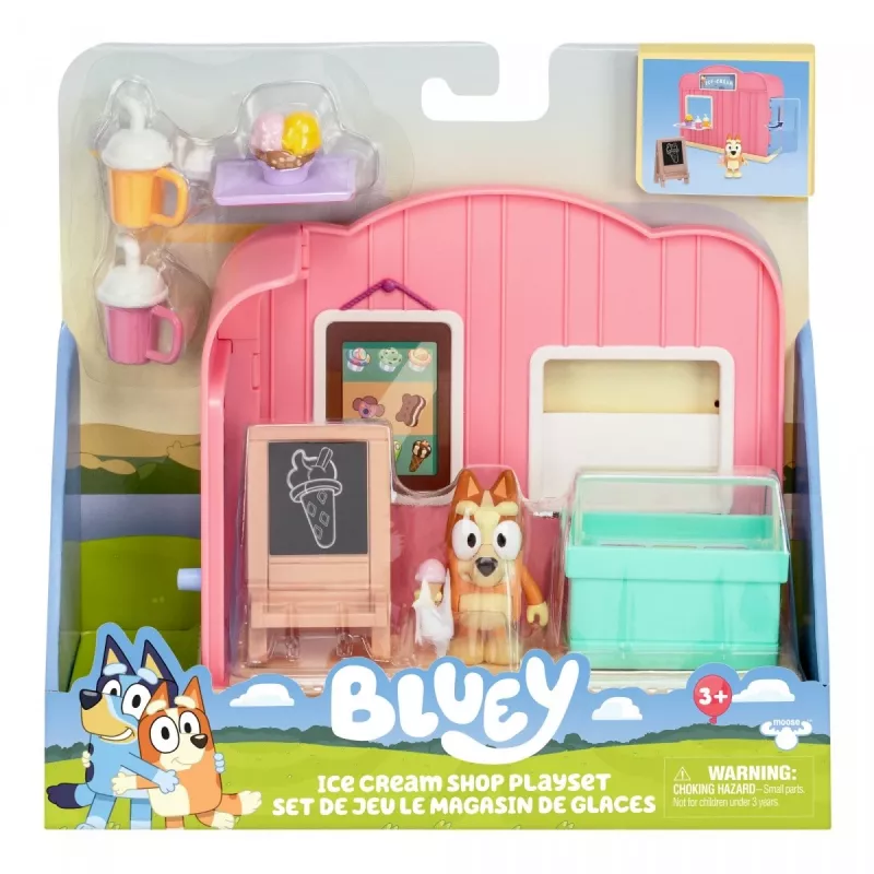 TMTOYS Mini Bluey ledų parduotuvėlė BLU17553 – miniatiūrinės figūrėlės, kolekcinis žaidimų rinkinys