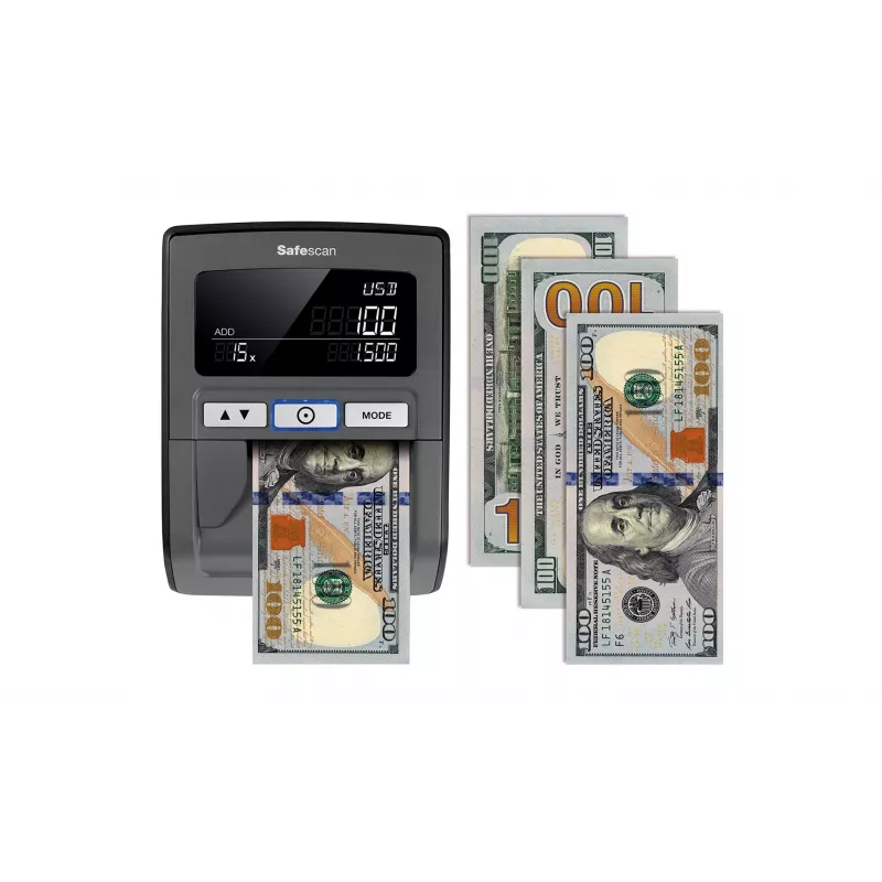 Safescan 185-S juodos spalvos banknotų detektorius