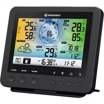 Skaitmeninė orų stotelė Bresser Optics 7002580 juoda AC Wi-Fi