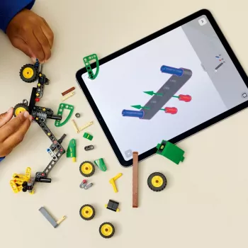 LEGO TECHNIC 42218 John Deere 1470H Ratų miško kombainas