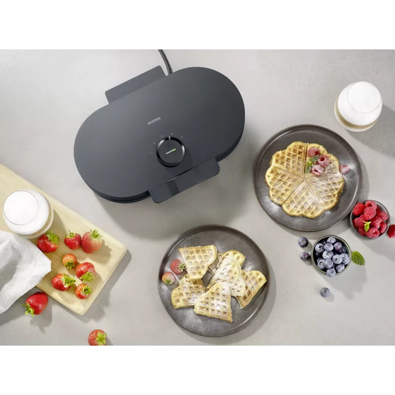 Vaflinė Severin WA 2118 2 vafliai 1200 W Juoda
