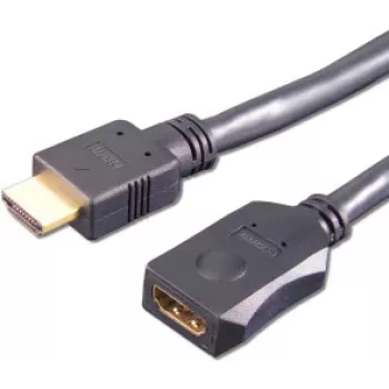 HDMI kabelis e+p HDMV 402 2 m tipo A kištukas į lizdą juodas