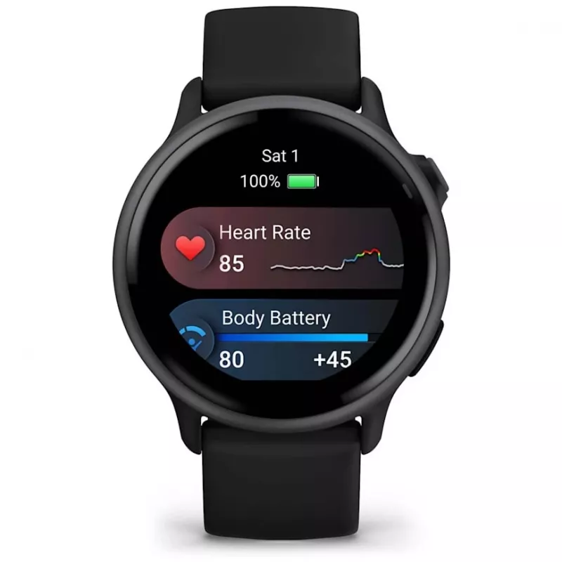 Garmin vívoactive 6 3,05 cm (1,2 inch) AMOLED 42 mm skaitmeninis 390 x 390 pikselių jutiklinis ekranas juodas Wi-Fi GPS