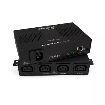 Stovo tipo apsauginis įtampos stabilizatorius su IP valdymu SurgeX DisplayPak SX-DPP-104I