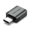 Vention USB-C (vyriškas) į USB 3.0 (moterišką) OTG adapteris, pilkas, aliuminio lydinys