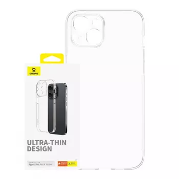 Dėklas Baseus OS-Lucent Series iPhone 15 Plus, skaidrus, plonas apsauginis