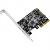 SilverStone ECU03 – USB adapter – PCIe 2.0 x2 Low Profile – USB-C 3.1 x 1 + USB-C x 1 (SST-ECU03)