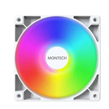 Montech GF120 V2 ARGB 120 mm ventiliatorių rinkinys 3 vnt. Baltas