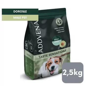 ADDVENA Taste Sensations Adult Small Turkey – sausas šunų ėdalas su kalakutiena – 2,5 kg
