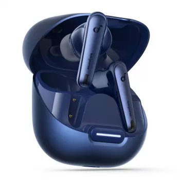 Ausinės Soundcore Liberty 4 NC (TWS, Bluetooth, USB-C, tamsiai mėlyna)