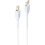 USB 2.0 laidas ShiverPeaks BS77021-W — USB A į USB B, 1 m, baltas, auksuoti kontaktai