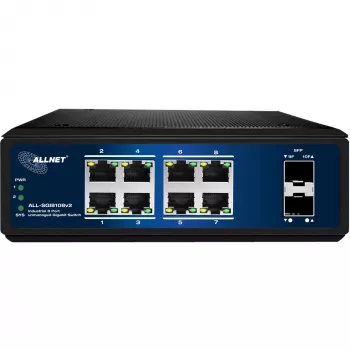 Tinklo jungiklis ALLNET ALL-SGI8108v2 8 prievadų 10/100/1000 Mbps Gigabit