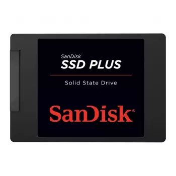 2,5 colio 500GB SanDisk SSD Plus SATA III 6Gb/s, skaitymo greitis iki 545MB/s