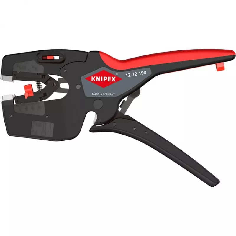 Knipex elektriko daugiafunkcis įrankis NexStrip 12 72 190 SB – vielos nuėmiklis ir užspaudimo replės