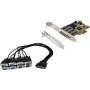 EXSYS EX-44388 8 prievadų RS-232 PCI-Express sąsajos plokštė