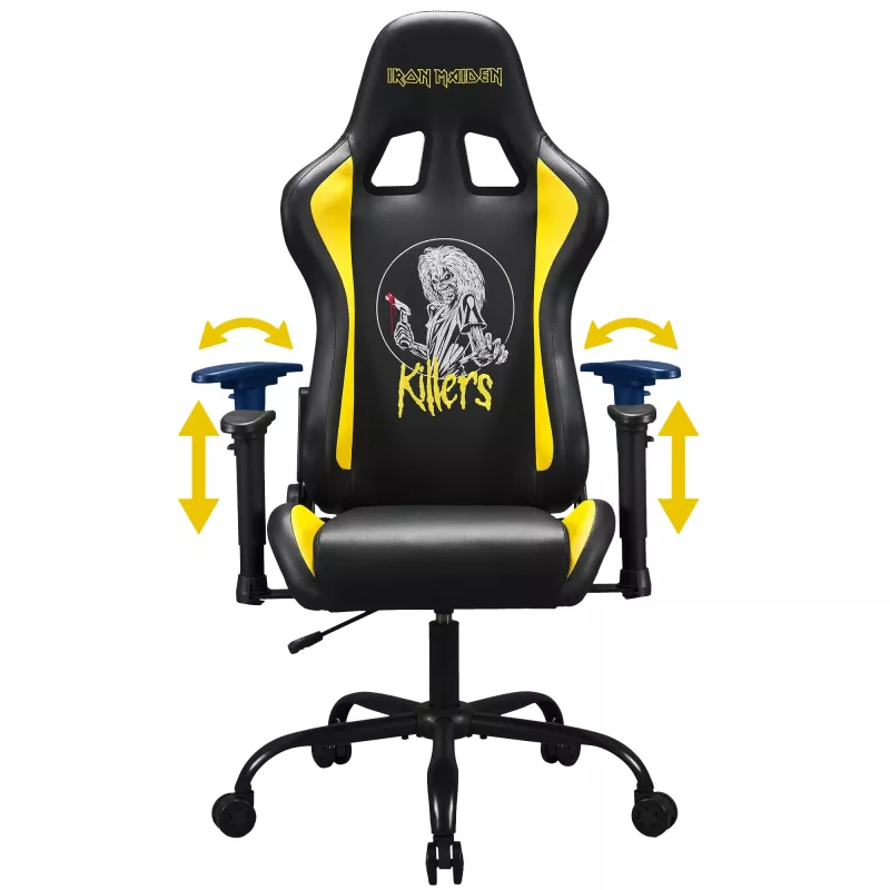 Žaidimų kėdė SUBSONIC Subsonic Pro Iron Maiden Killers – ergonomiškas dizainas, reguliuojamas aukštis