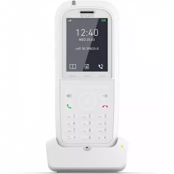 Snom M90 DECT belaidis telefono ragelis su skambučio ID, baltas
