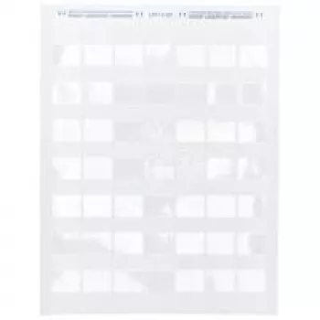 Brady LAT-18-361-1 savaime laminuojantis poliesterio etiketės, balta/skaidri, 25,4 x 13,7(33,78)mm, nuolatiniai, US-Letter, kabelio skersmuo 4,3-6,5mm (1000 vnt.) (024570)