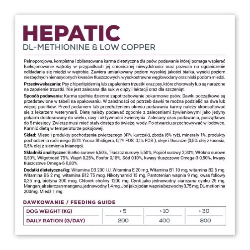 Šlapias šunų ėdalas VETEXPERT Veterinary Diet Hepatic kepenims, 400 g, mėsos skonio