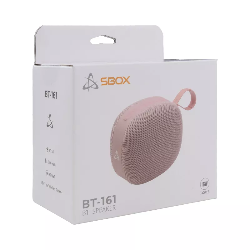 Nešiojamas Bluetooth garsiakalbis Sbox BT-161 Rose
