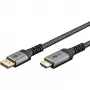 Goobay 65270 vaizdo kabelio adapteris 3 m DisplayPort HDMI pilka (65270)
