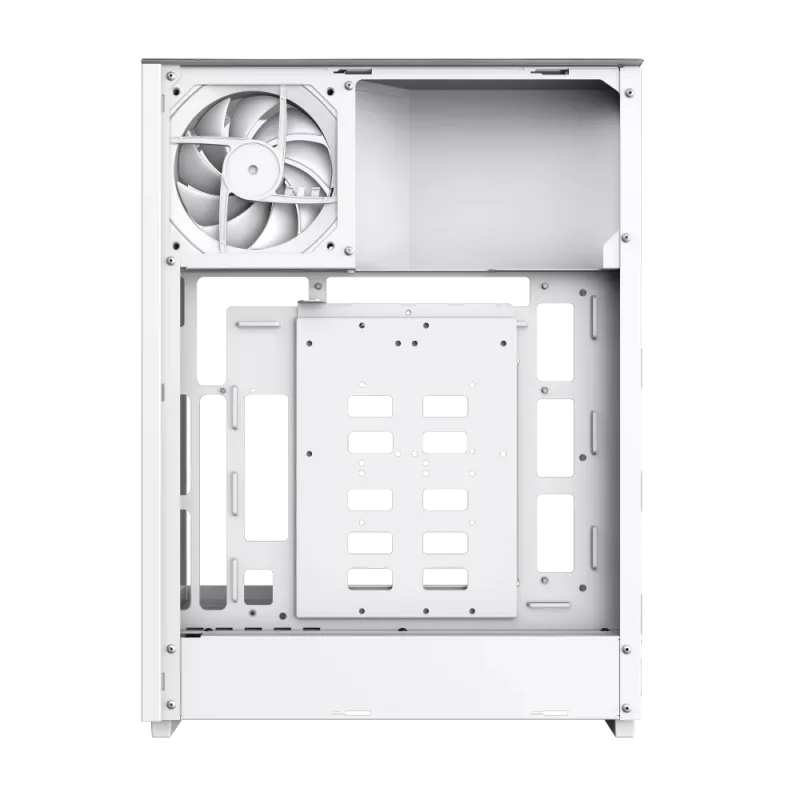 Gamemax T20 WH | Baltas M-ATX korpusas be maitinimo šaltinio