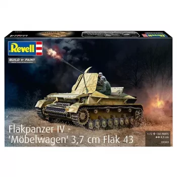 Plastikinis modelis tankas REVELL Flakpanzer IV 3.7 cm Flak 43 1:72