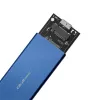 Išorinis SSD korpusas QOLTEC 51832 – M.2 SATA, USB 3.0, iki 2TB, mėlynas, 4 lizdai