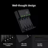 Green Cell GC VitalCharger įkroviklis su 4× AA 2000 mAh NiMH baterijomis